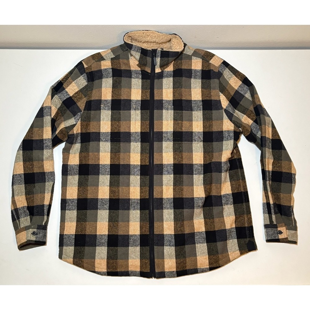 Carbon 2 Cobalt Men's Fleece Lined Jacket | Plaid |  Large
